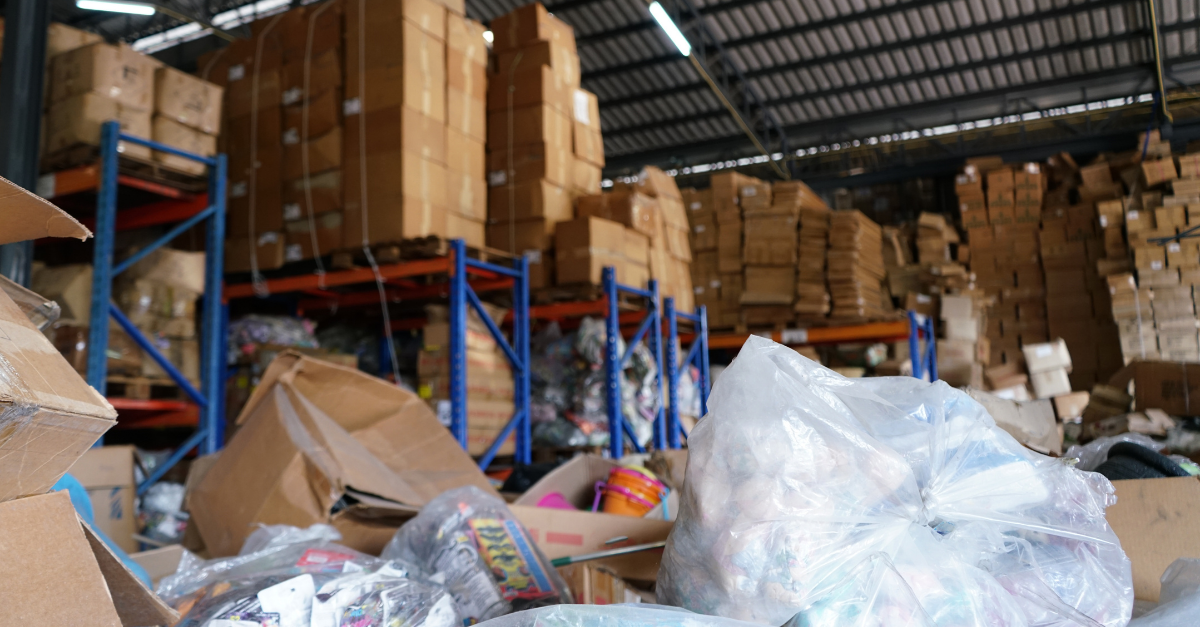 an unorganized warehouse